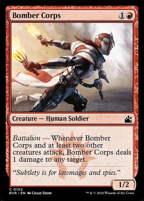 Bomber Corps - Ravnica Remastered (#102) - Illustrated by Chase Stone - Magic: The Gathering Card