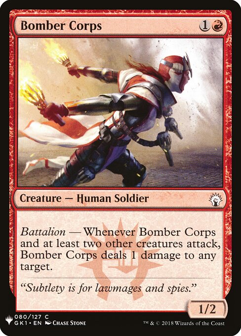 Bomberkorps (Bomber Corps) - GRN Guild Kit (#80) - Illustrated by Chase Stone - Magic: The Gathering Card