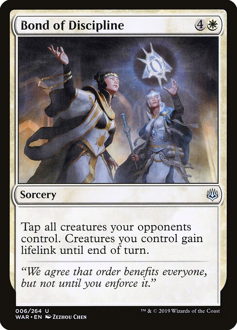 Bond of Discipline - War of the Spark Magic card