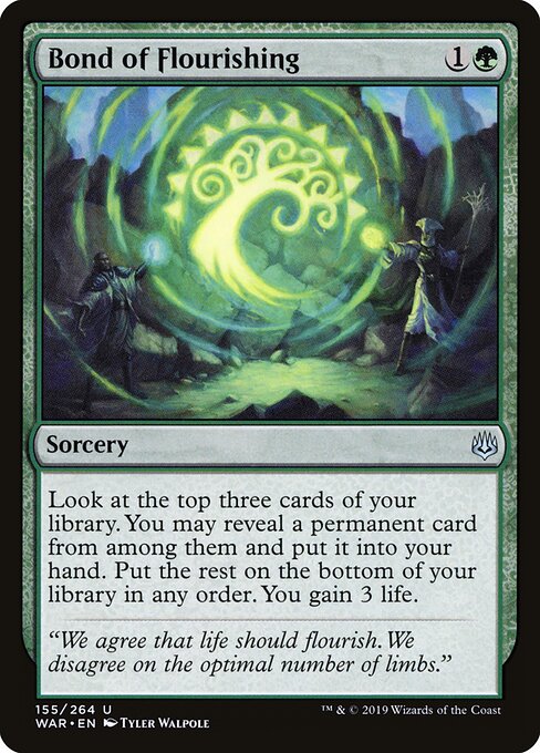 Bond of Flourishing - War of the Spark Magic card