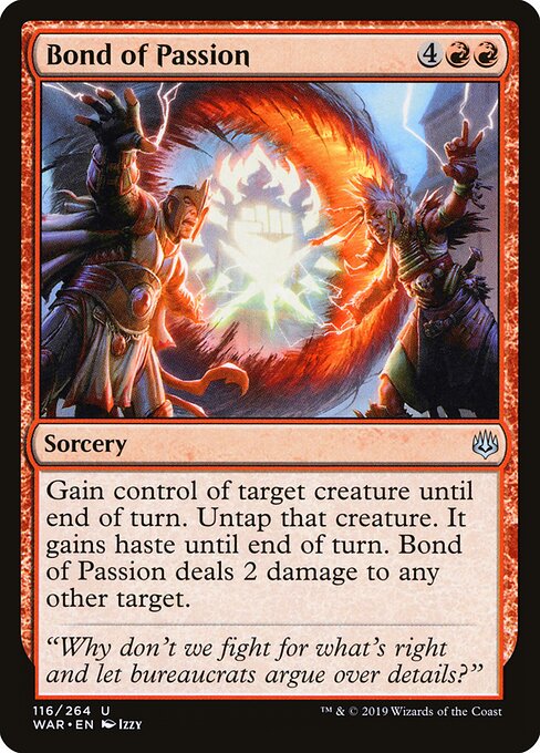 Bond of Passion - War of the Spark Magic card