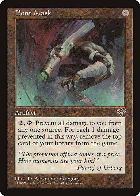 Bone Mask - Mirage Magic card