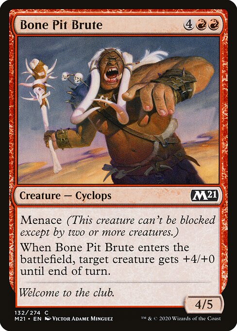 Bone Pit Brute - Core Set 2021 Magic card