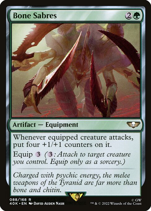 Bone Sabres - Warhammer 40,000 Commander Magic card