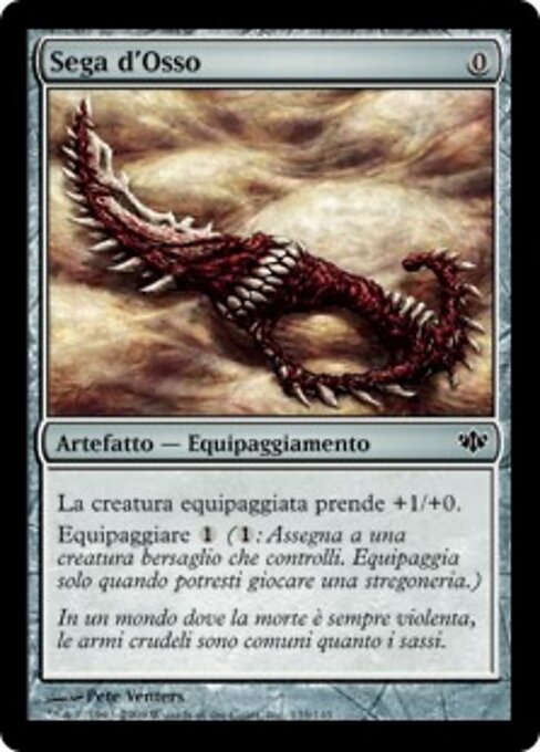Serra Óssea (Bone Saw) - The Brothers' War Retro Artifacts (#7) - Illustrated by Pete Venters - Magic: The Gathering Card