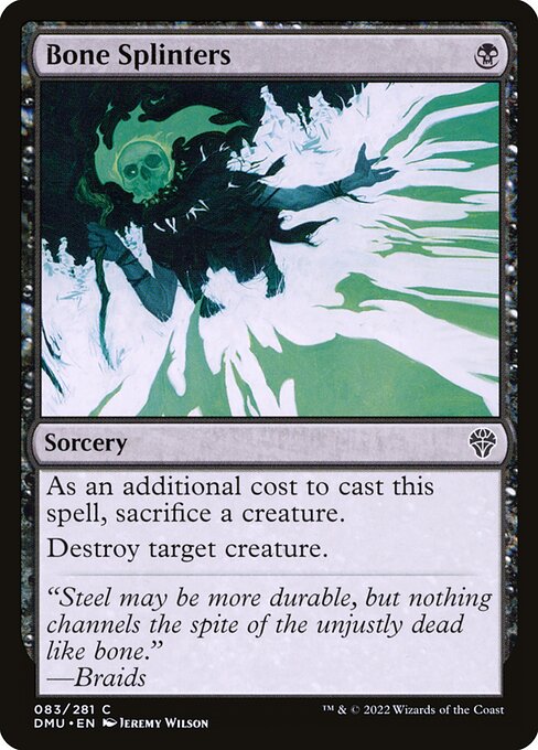 Bone Splinters - Dominaria United Magic card