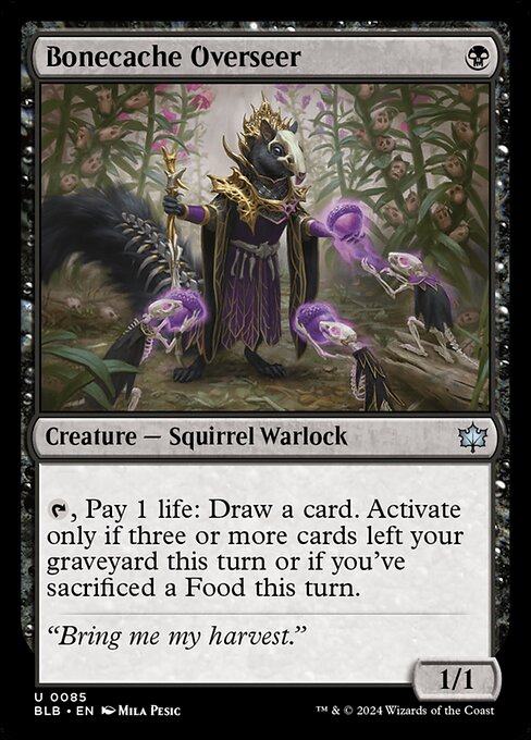 Bonecache Overseer - Bloomburrow Magic card