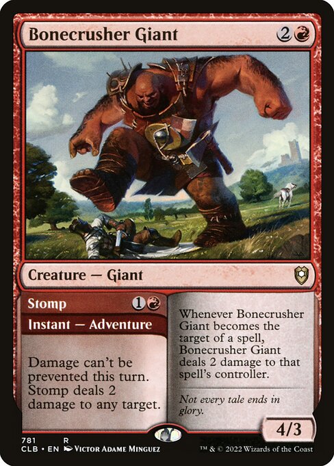 Bonecrusher Giant // Stomp - Commander Legends: Battle for Baldur's Gate Magic card