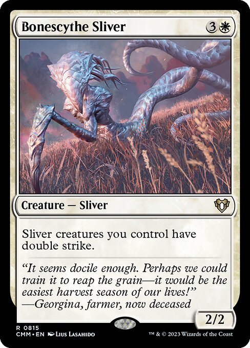 Bonescythe Sliver - Commander Masters Magic card