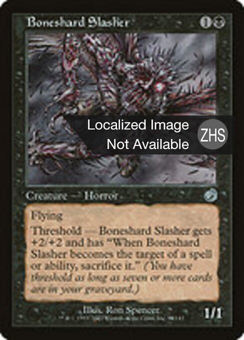 Boneshard Slasher - Torment (#50) - Illustrated by Ron Spencer - Magic: The Gathering Card