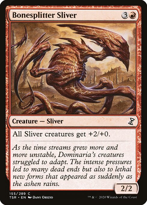 Bonesplitter Sliver - Time Spiral Remastered (#155) - Illustrated by Dany Orizio - Magic: The Gathering Card