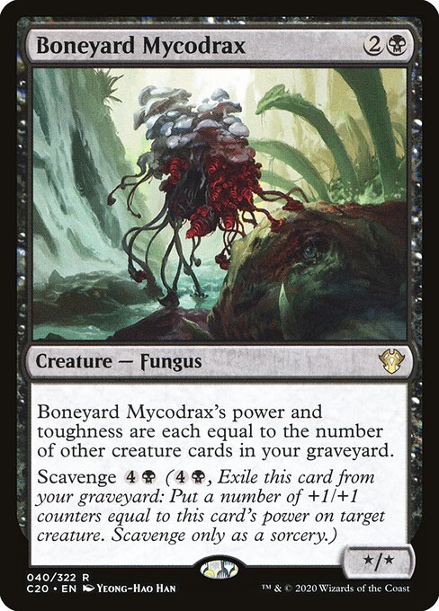 Boneyard Mycodrax - Commander 2020 Magic card