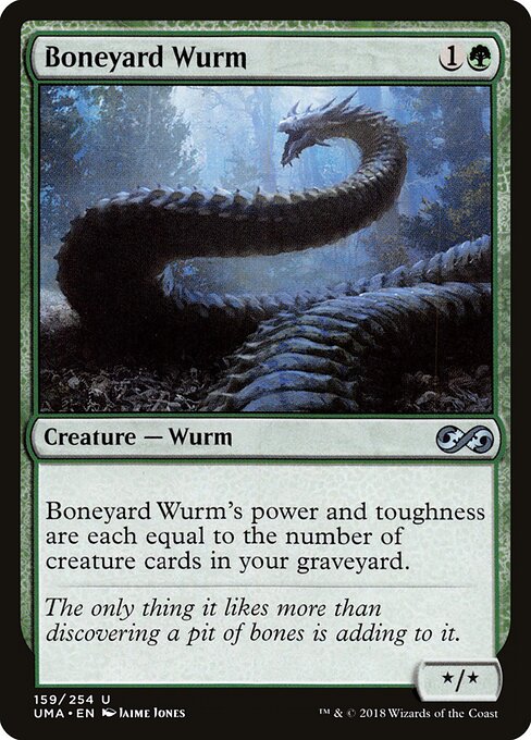 Boneyard Wurm - Ultimate Masters (#159) - Illustrated by Jaime Jones - Magic: The Gathering Card