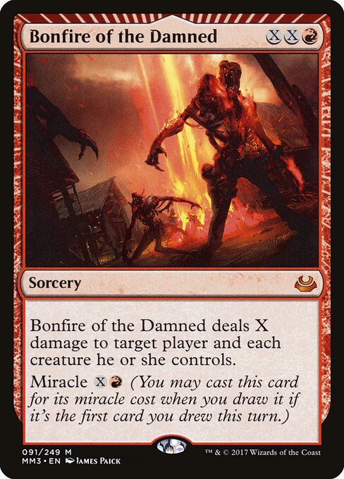 Bonfire of the Damned - Modern Masters 2017 Magic card