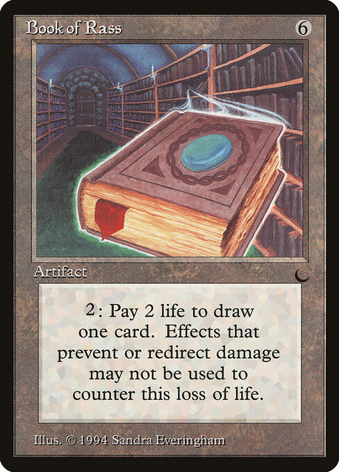 Il Libro di Rass (Book of Rass) - The Dark (#98) - Illustrated by Sandra Everingham - Magic: The Gathering Card