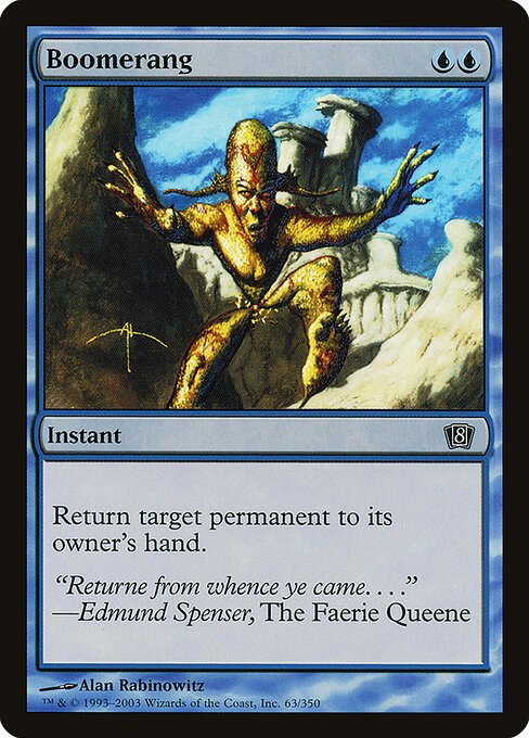 Boomerang - Legends (#48) - Illustrated by Brian Snõddy - Magic: The Gathering Card