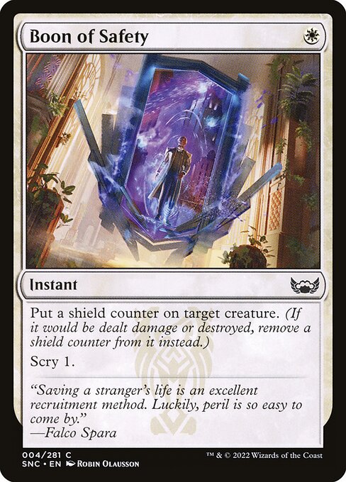 Boon of Safety - Streets of New Capenna Magic card