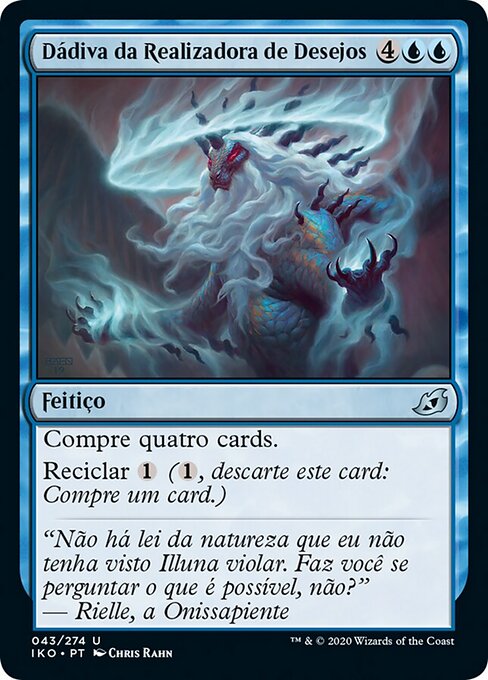 Segen des Wunscherfüllers (Boon of the Wish-Giver) - Ikoria: Lair of Behemoths (#43) - Illustrated by Chris Rahn - Magic: The Gathering Card