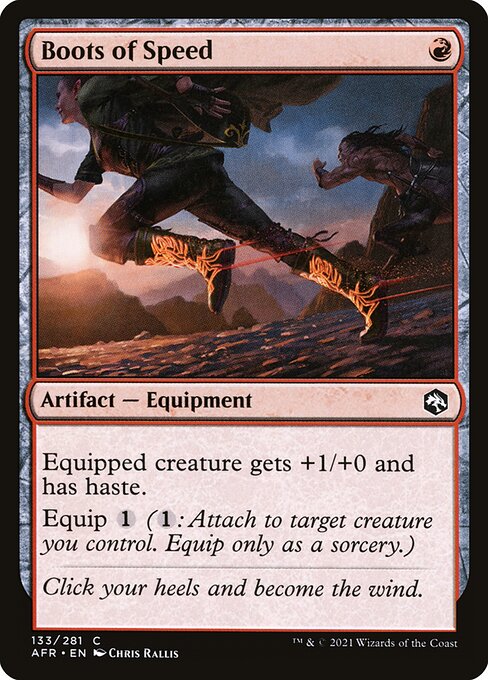 Boots of Speed - Adventures in the Forgotten Realms Magic card