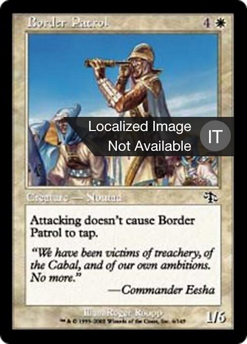 Border Patrol - Judgment (#6) - Illustrated by Roger Raupp - Magic: The Gathering Card