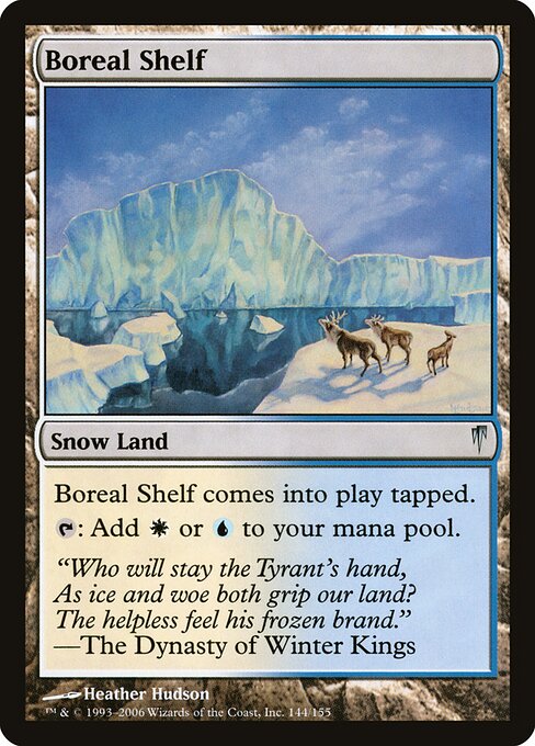 Boreal Shelf - Coldsnap Magic card