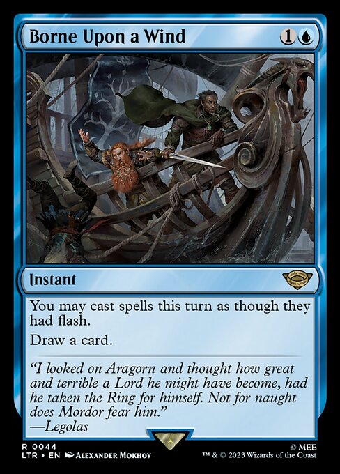 Borne Upon a Wind - The Lord of the Rings: Tales of Middle-earth (#44) - Illustrated by Alexander Mokhov - Magic: The Gathering Card