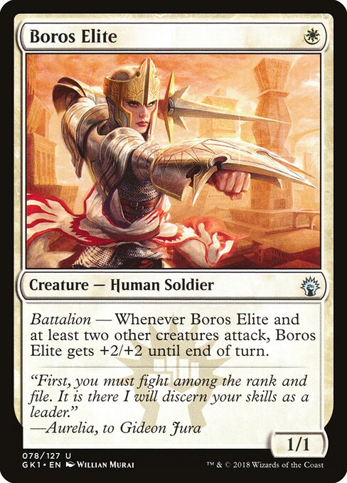 Boros-Elite (Boros Elite) - GRN Guild Kit (#78) - Illustrated by Willian Murai - Magic: The Gathering Card