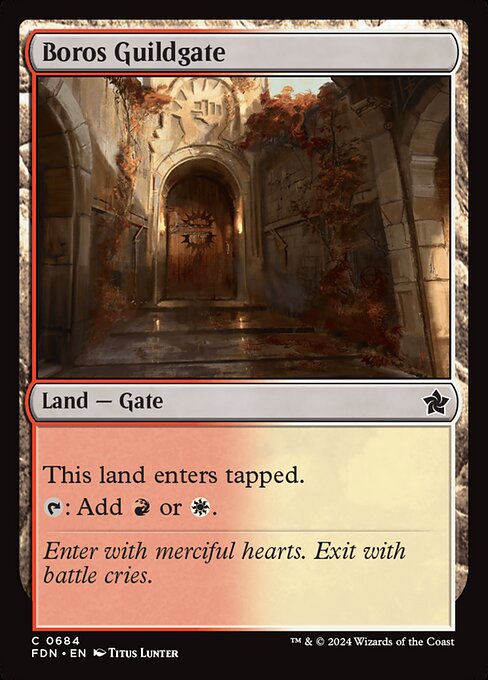 Boros Guildgate - Foundations Magic card