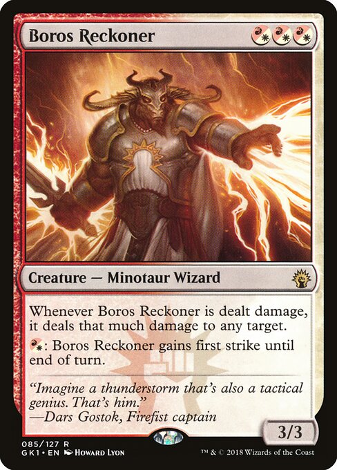 Censore Boros (Boros Reckoner) - GRN Guild Kit (#85) - Illustrated by Howard Lyon - Magic: The Gathering Card