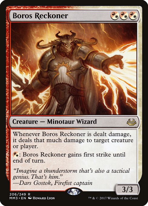 ボロスの反攻者 (Boros Reckoner) - Modern Masters 2017 (#206) - Illustrated by Howard Lyon - Magic: The Gathering Card