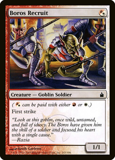 Boros Recruit - Ravnica: City of Guilds Magic card