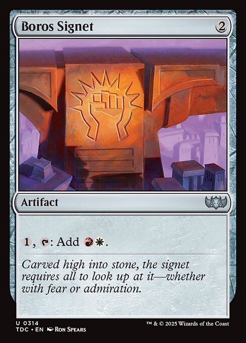 Boros Signet - Tarkir: Dragonstorm Commander Magic card