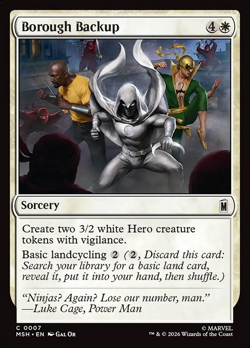 Borough Backup - Marvel Super Heroes Magic card