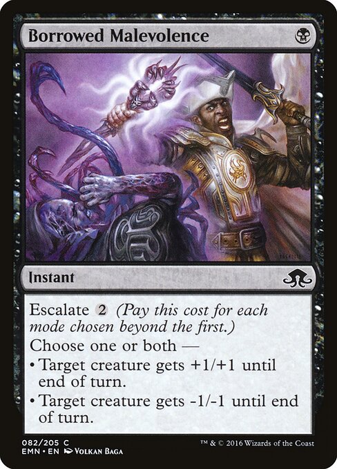 Borrowed Malevolence - Eldritch Moon (#82) - Illustrated by Volkan Baǵa - Magic: The Gathering Card