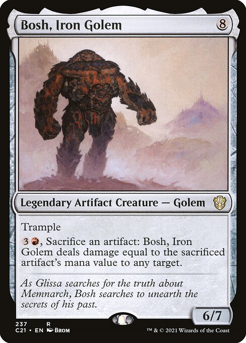 Bosh, Iron Golem - Commander 2021 Magic card