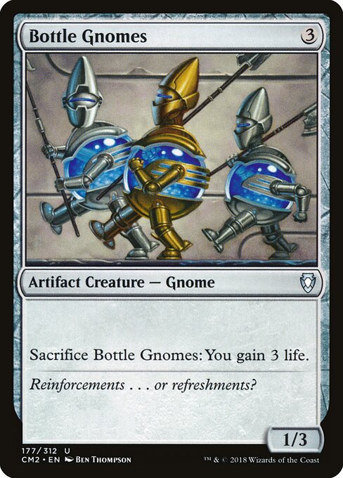 Bottle Gnomes - Commander Anthology Volume II (#177) - Illustrated by Ben Thompson - Magic: The Gathering Card