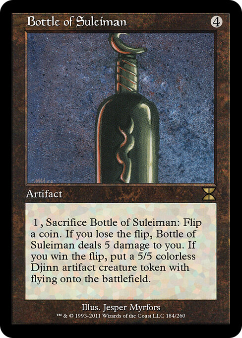 Bottle of Suleiman - Masters Edition IV Magic card