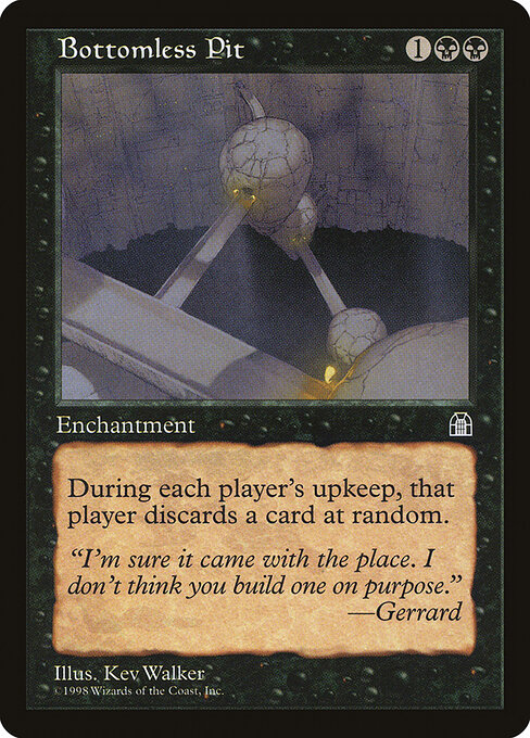 Bottomless Pit - Stronghold (#51) - Illustrated by Kev Walker - Magic: The Gathering Card