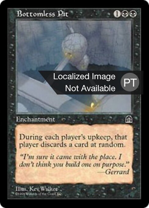 Bottomless Pit - Secret Lair Drop (#2775) - Illustrated by Tyler Walpole - Magic: The Gathering Card