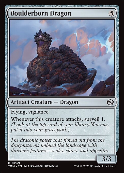 Boulderborn Dragon - Tarkir: Dragonstorm Magic card