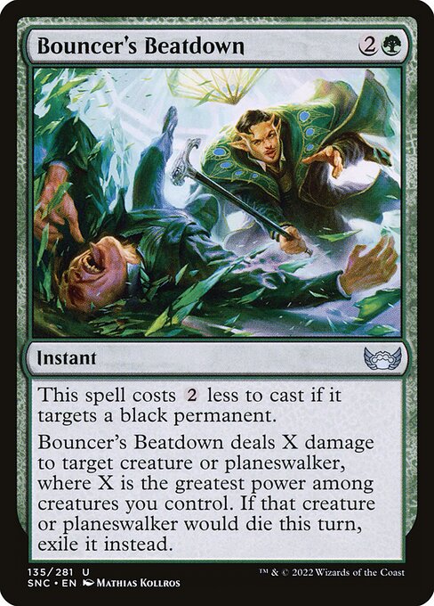 Bouncer's Beatdown - Streets of New Capenna Magic card