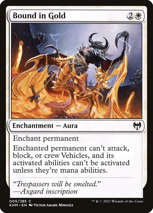 Bound in Gold - Kaldheim Magic card