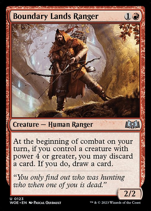 Boundary Lands Ranger - Wilds of Eldraine Magic card