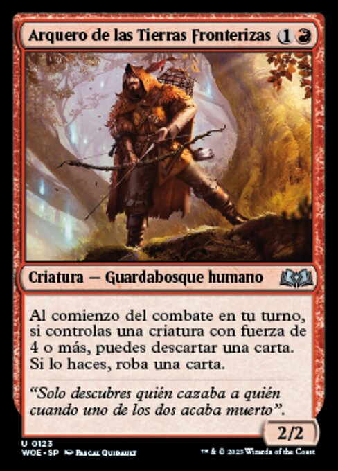 Guardião das Terras Fronteiriças (Boundary Lands Ranger) - Wilds of Eldraine (#123) - Illustrated by Pascal Quidault - Magic: The Gathering Card