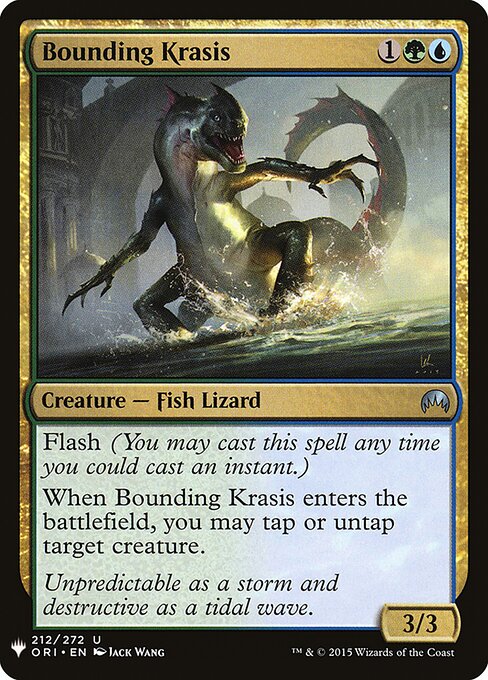 도약하는 크라시스 (Bounding Krasis) - Magic Origins (#212) - Illustrated by Jack Wang - Magic: The Gathering Card