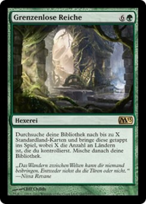 Boundless Realms - The List (#M13-162) - Illustrated by Cliff Childs - Magic: The Gathering Card