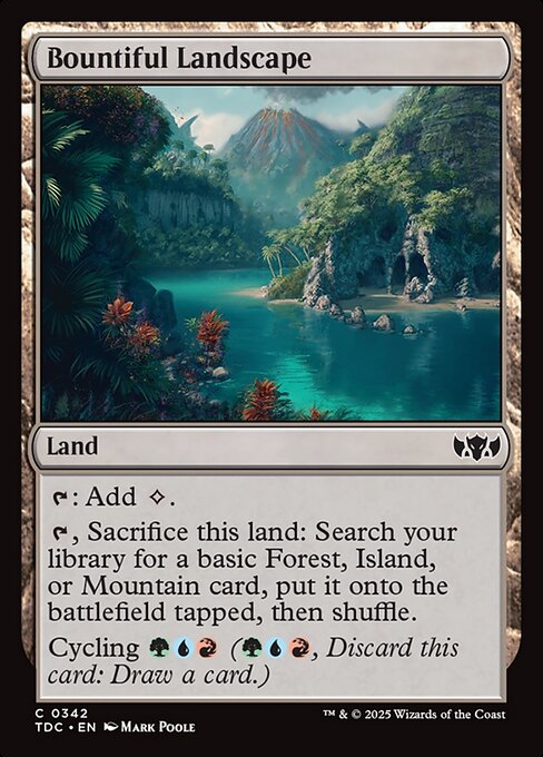 Bountiful Landscape - Tarkir: Dragonstorm Commander Magic card