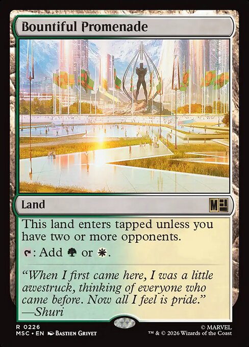 Bountiful Promenade - Marvel Super Heroes Commander Magic card