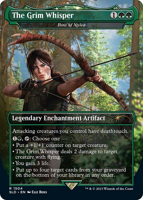 Arco di Nylea (Bow of Nylea) - Theros (#153) - Illustrated by Yeong-Hao Han - Magic: The Gathering Card