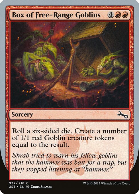 Box of Free-Range Goblins - Unstable Magic card